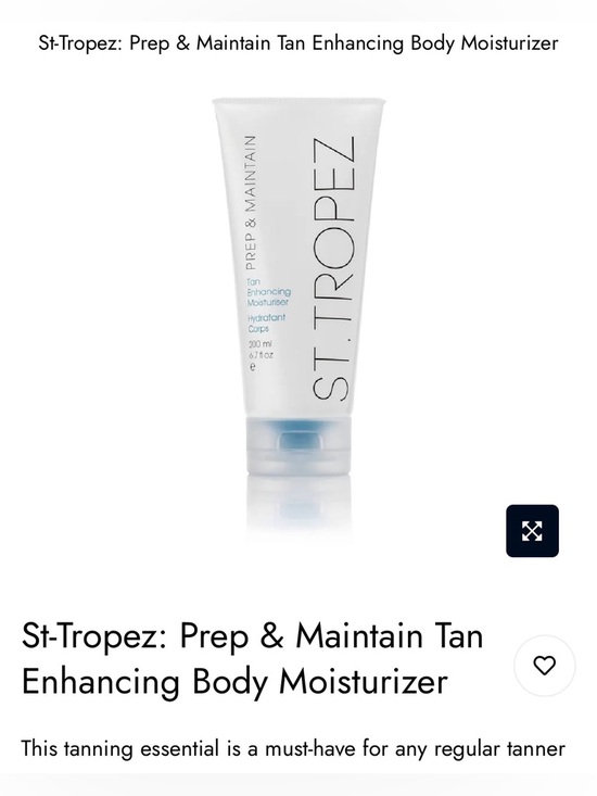 Sephora Other - Sephora St. Tropez Prep & Maintain Tan Enhancing Body Moisturizer 75ML